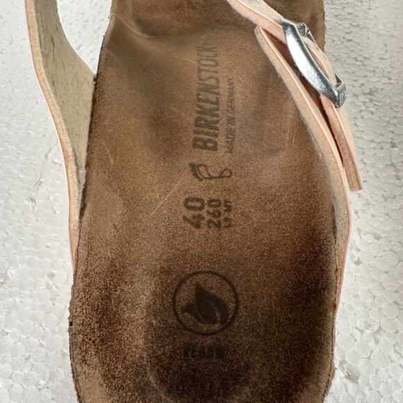 Birkenstock Gizeh Pink Sandals Thong Shoes Women's 40/9-9.5 Buckle Flat - Picture 7 of 11